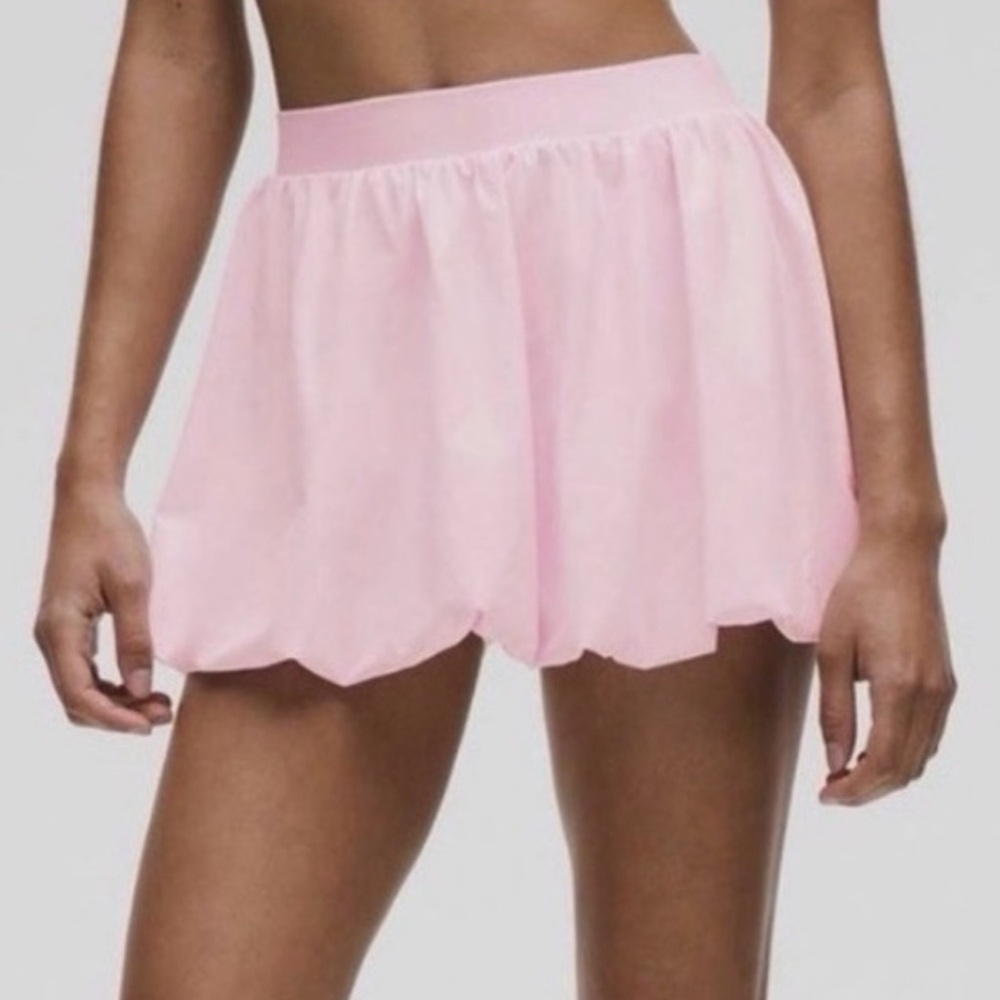 lululemon athletica Pink Scalloped Hem Mini Skirt